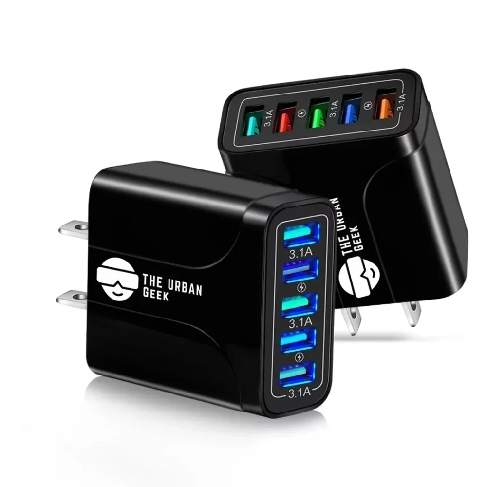 48 Watt 4-Port USB 3.0 Fast Charging Adapter Compatible with Apple, Android, Etc